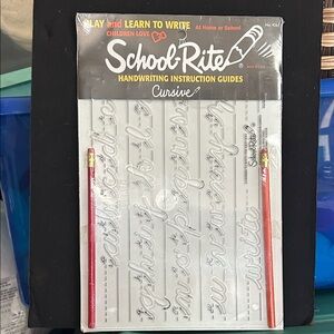 School-Rite Cursive Handwriting Guide with Pencils